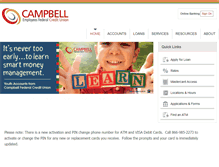 Tablet Screenshot of campbellcu.org